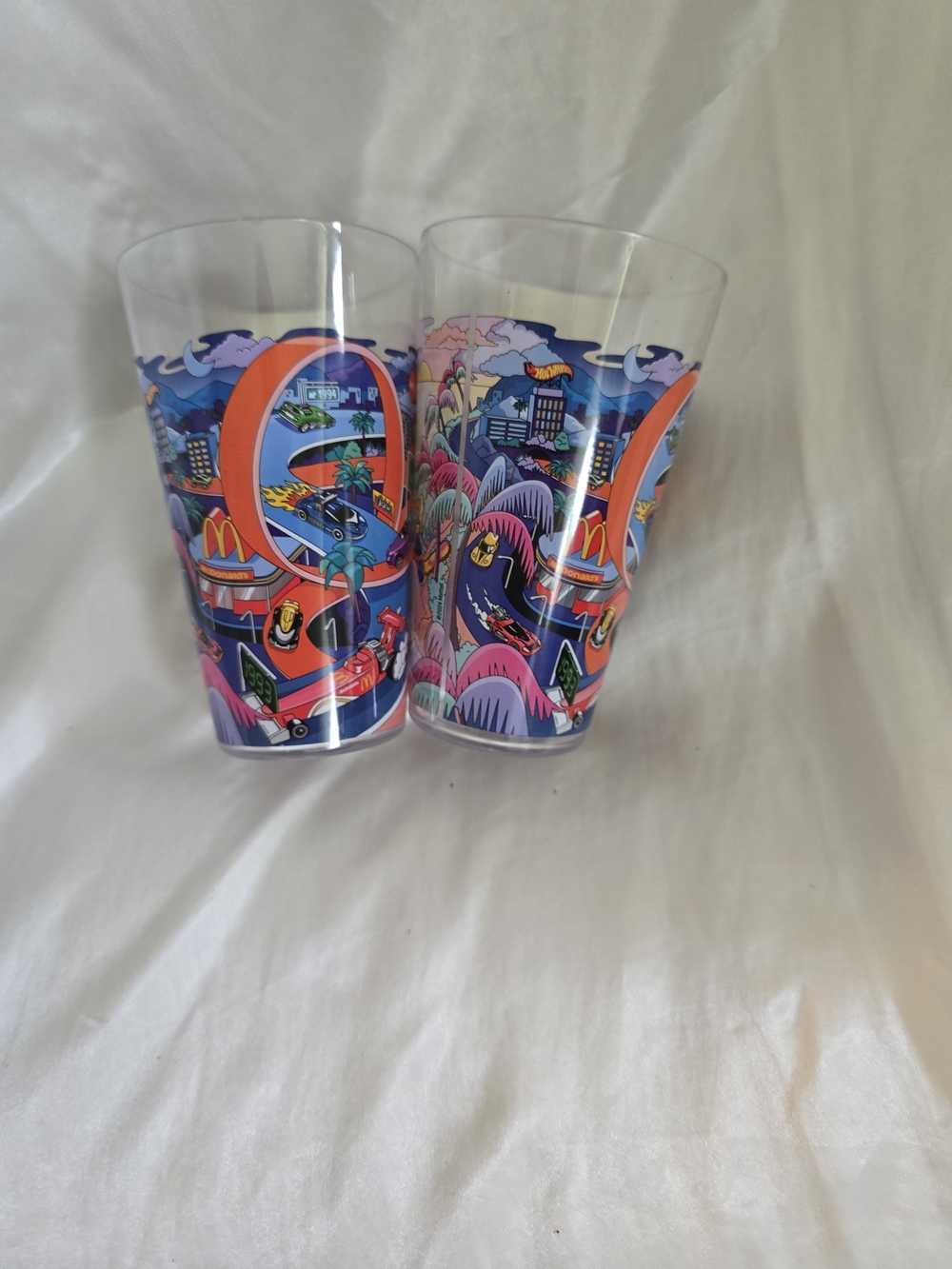 McDonald’s Retro Multi-Color Promotional Glass - Set of 2